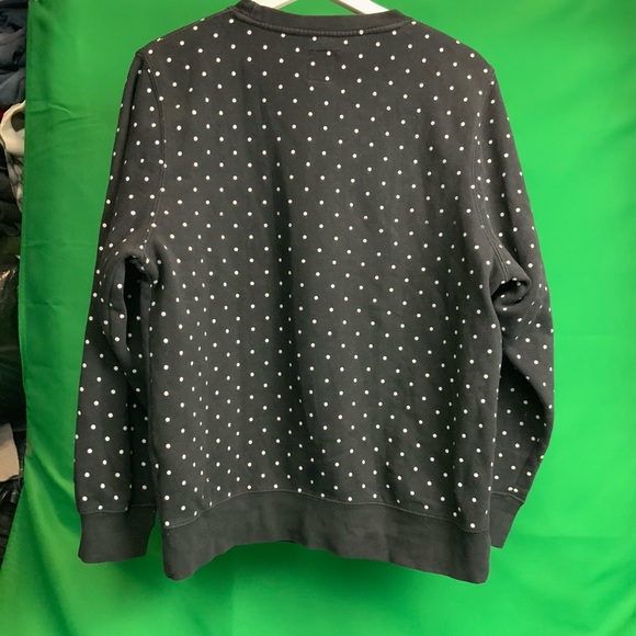Stussy Black Sweater White Dots Red Logo Size S - Picture 2 of 5